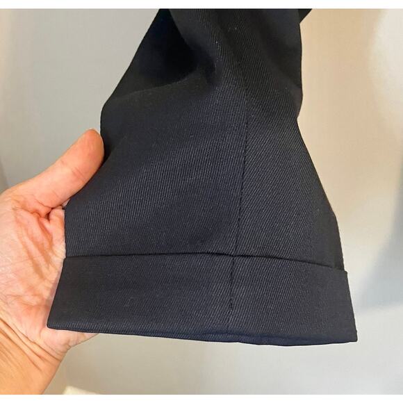 Filippa K Terry Cropped Slim Fit Wool Blend Trousers in Black Men's sz. 48 or M - Picture 7 of 9